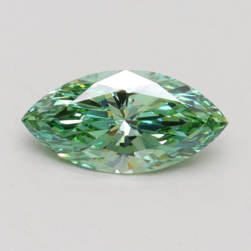 0.67 Ct. Fancy Vivid Green Marquise Lab Grown Diamond