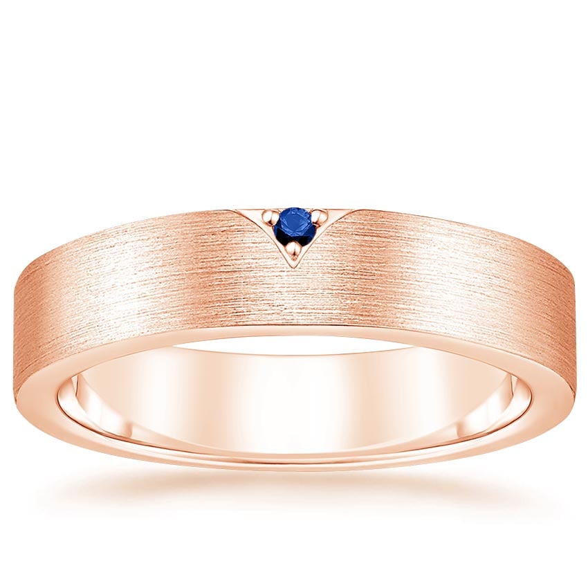 Rose gold diamond engagement ring with surprise diamond details