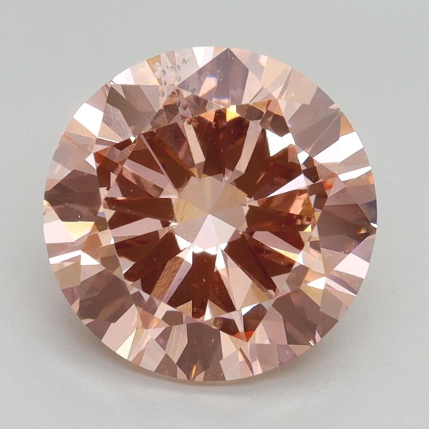 3.01 Ct. Fancy Intense Pink Round Lab Grown Diamond
