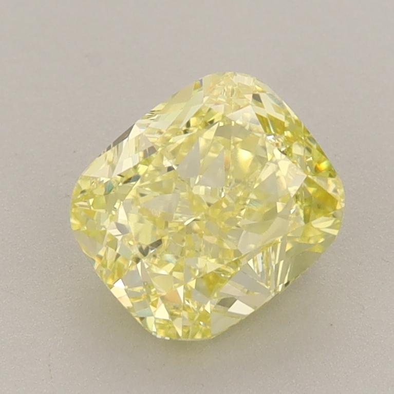 1.59 Ct. Fancy Vivid  Yellow Cushion Lab Grown Diamond