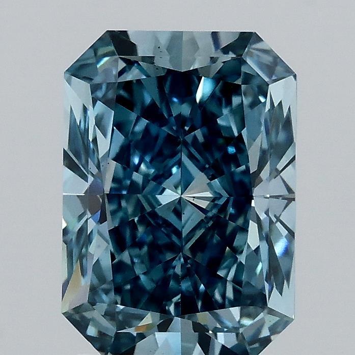 2.04 Ct. Fancy Vivid Blue Radiant Lab Grown Diamond