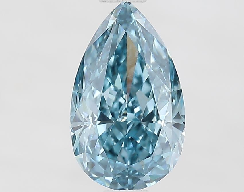 1.12 Ct. Fancy Vivid Blue Pear Lab Grown Diamond