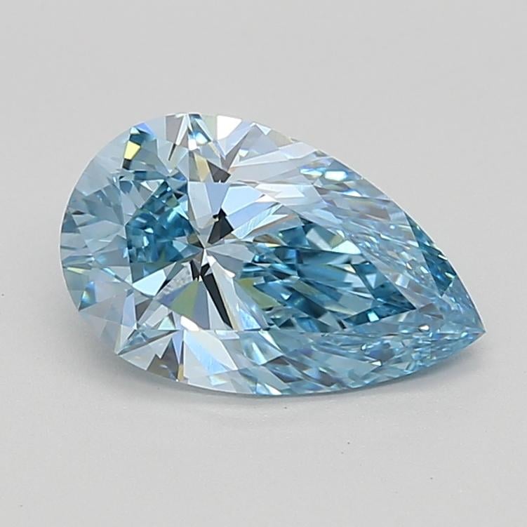 2.08 Ct. Fancy Vivid  Blue Pear Lab Grown Diamond