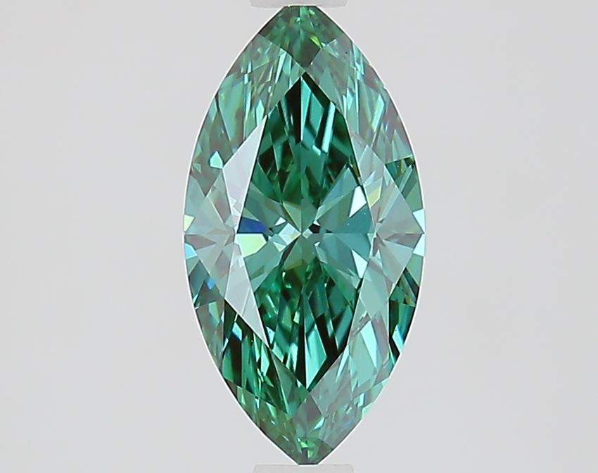 1.01 Ct. Fancy Vivid Green Marquise Lab Grown Diamond