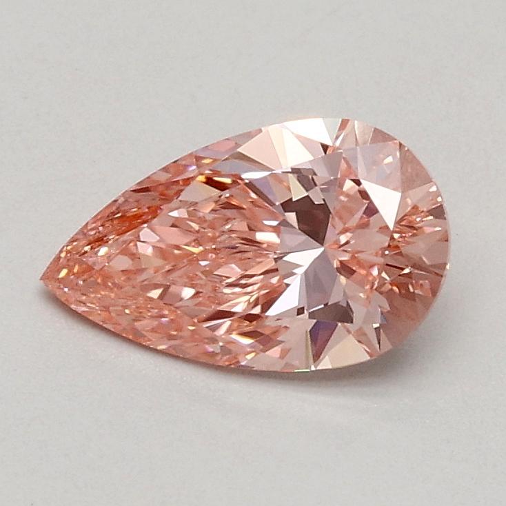 0.52 Ct. Fancy Vivid Pink Pear Lab Grown Diamond