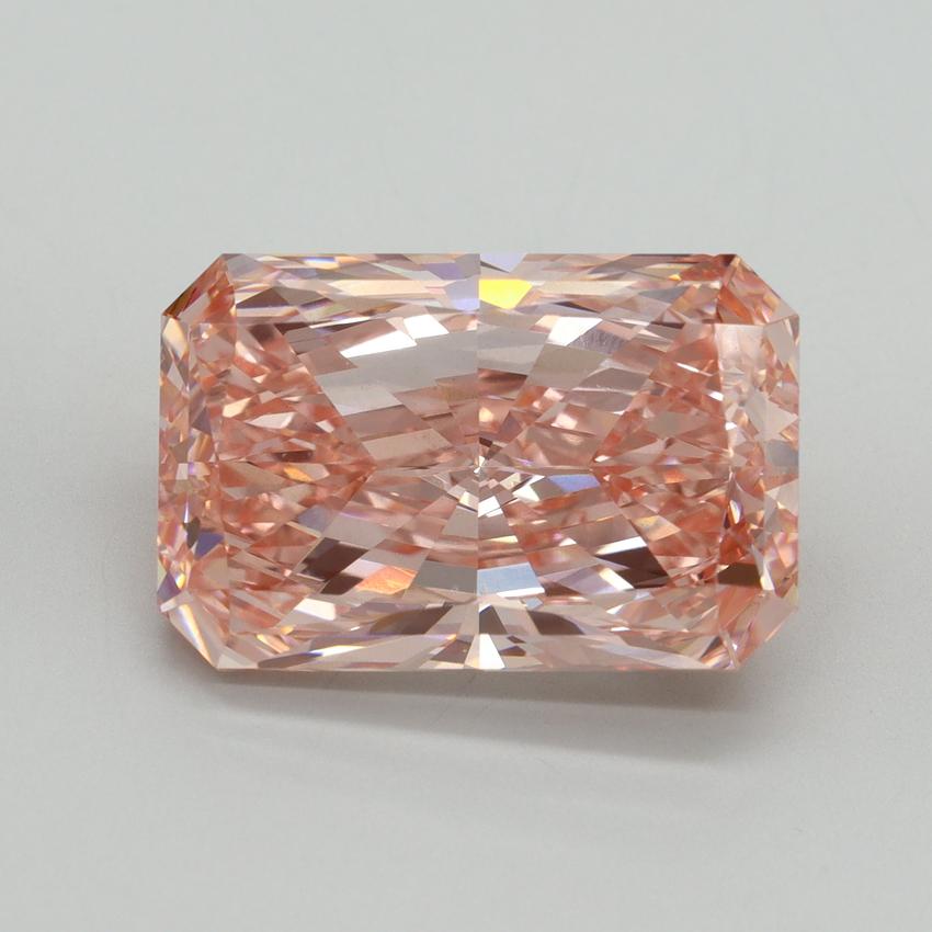 11.03 Ct. Fancy Vivid Pink Radiant Lab Grown Diamond