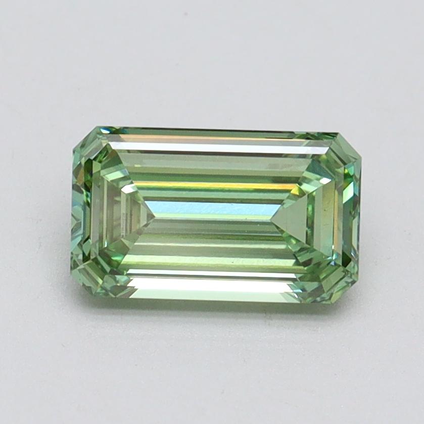 1.00 Ct. Fancy Vivid Green Emerald Lab Grown Diamond