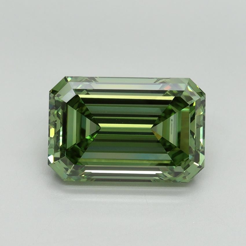 5.08 Ct. Fancy Vivid Green Emerald Lab Grown Diamond