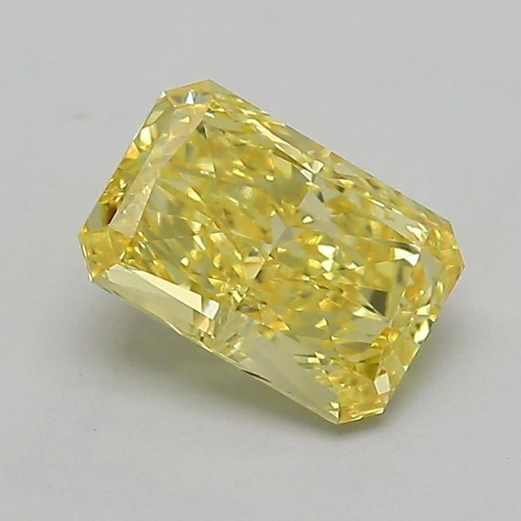 1.59 Ct. Fancy Vivid  Yellow Radiant Lab Grown Diamond