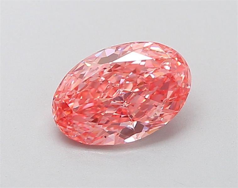 1.07 Ct. Fancy Vivid Pink Oval Lab Grown Diamond