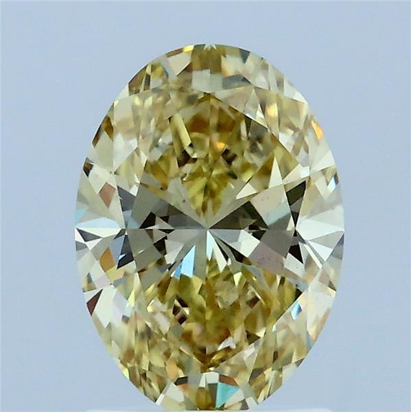 1.51 Ct. Fancy Intense Yellow Oval Lab Grown Diamond