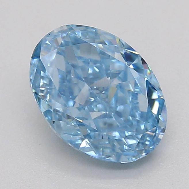 1.00 Ct. Fancy Vivid  Blue Oval Lab Grown Diamond
