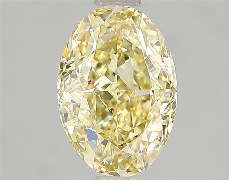 2.02 Ct. Fancy Intense Yellow Oval Lab Grown Diamond