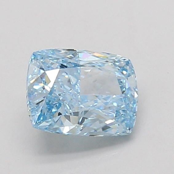 1.00 Ct. Fancy Vivid Blue Cushion Lab Grown Diamond