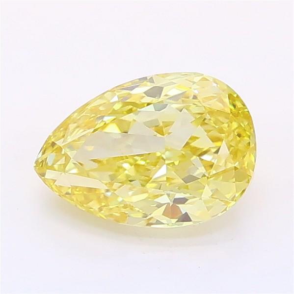 1.09 Ct. Fancy Intense Yellow Pear Lab Grown Diamond