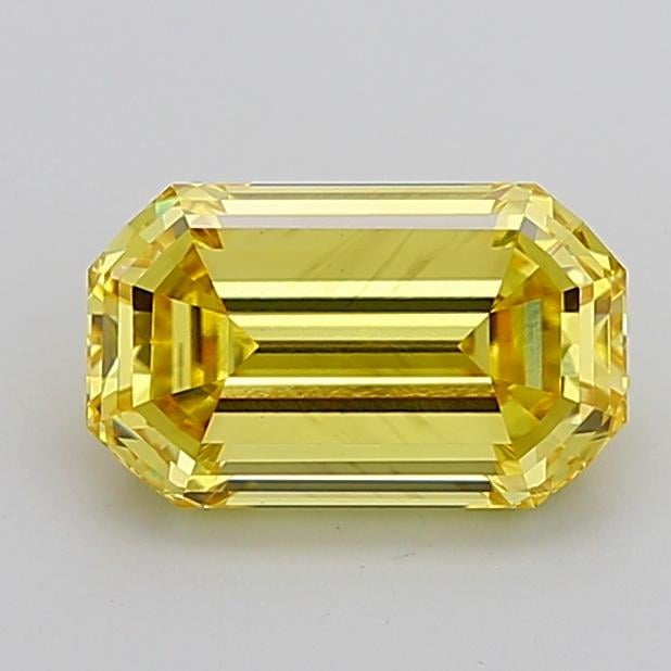 3.02 Ct. Fancy Intense Yellow Emerald Lab Grown Diamond