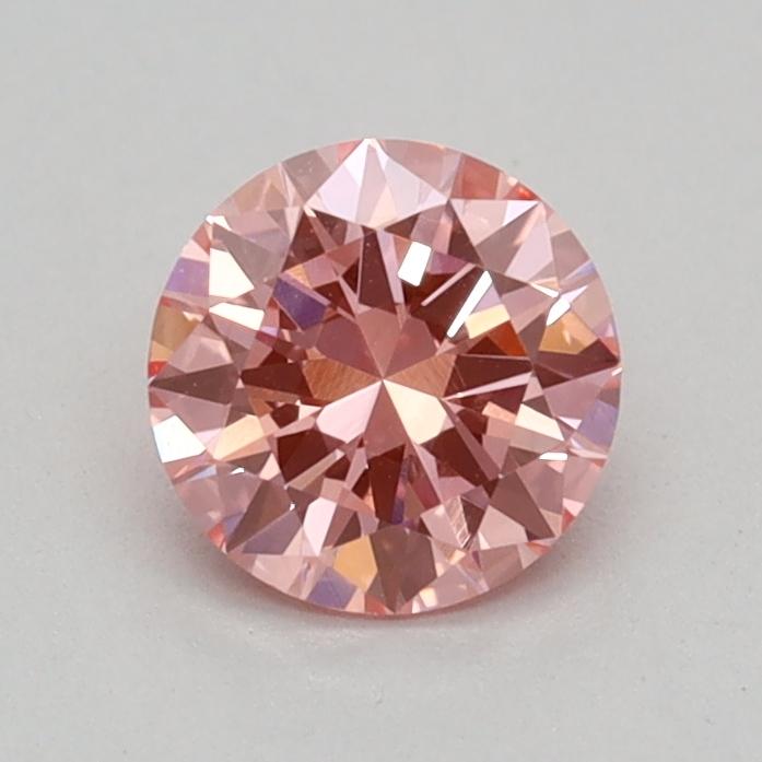 0.36 Ct. Fancy Vivid Pink Round Lab Grown Diamond