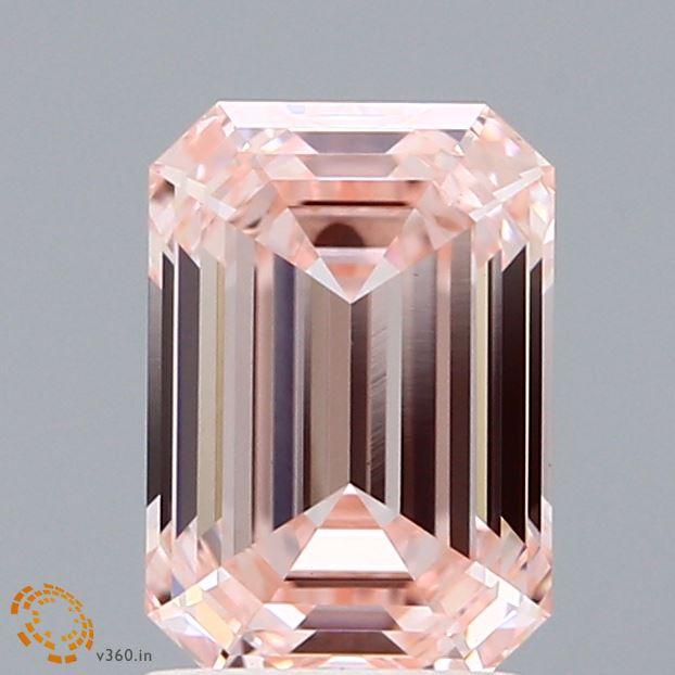 1.79 Ct. Fancy Intense Pink Emerald Lab Grown Diamond