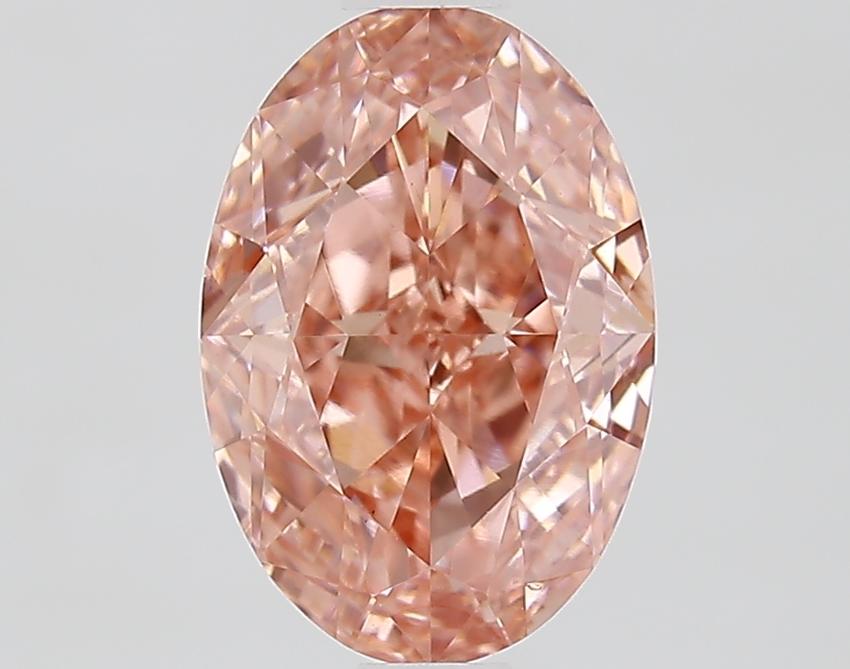 1.46 Ct. Fancy Vivid Pink Oval Lab Grown Diamond