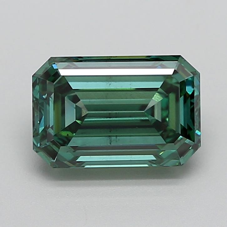 3.02 Ct. Fancy Vivid  Green Emerald Lab Grown Diamond