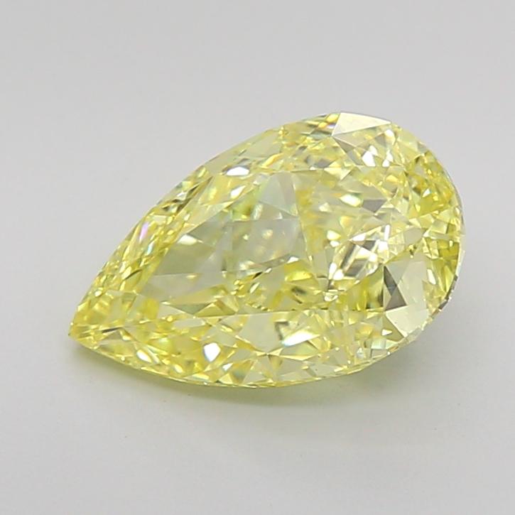 2.85 Ct. Fancy Intense Yellow Pear Lab Grown Diamond