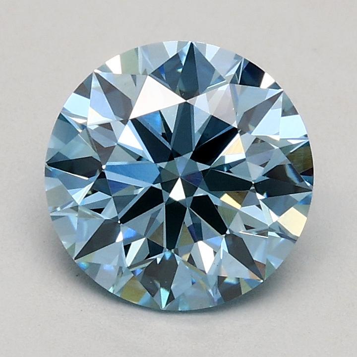 1.06 Ct. Fancy Blue Round Lab Grown Diamond