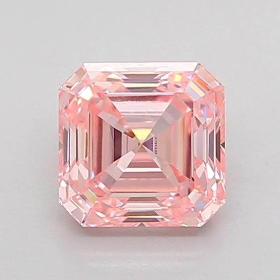 1.05 Ct. Fancy Intense Pink Asscher Lab Grown Diamond