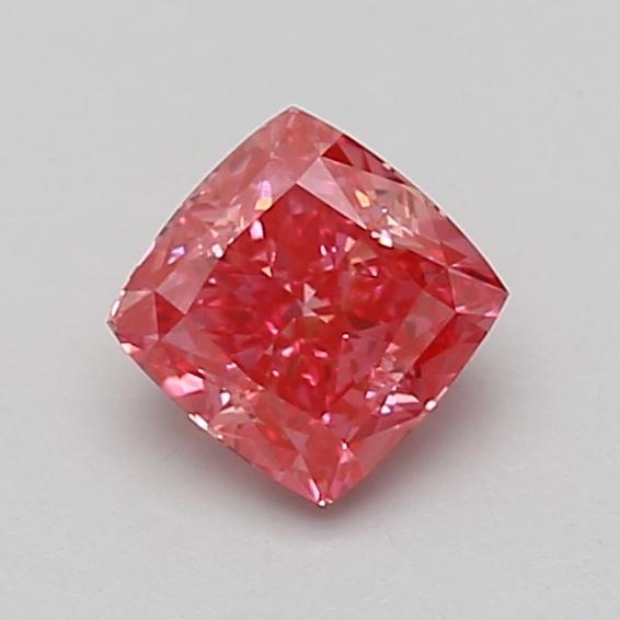 0.78 Ct. Fancy Vivid Pink Cushion Lab Grown Diamond