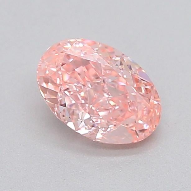 0.32 Ct. Fancy Intense  Pink Oval Lab Grown Diamond