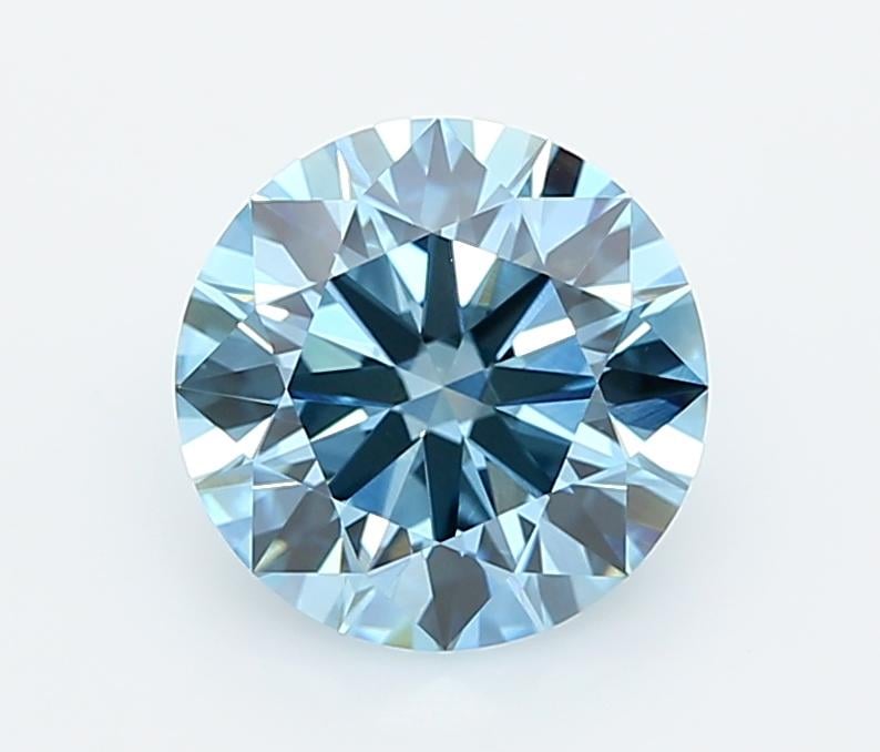 2.02 Ct. Fancy Vivid  Blue Round Lab Grown Diamond