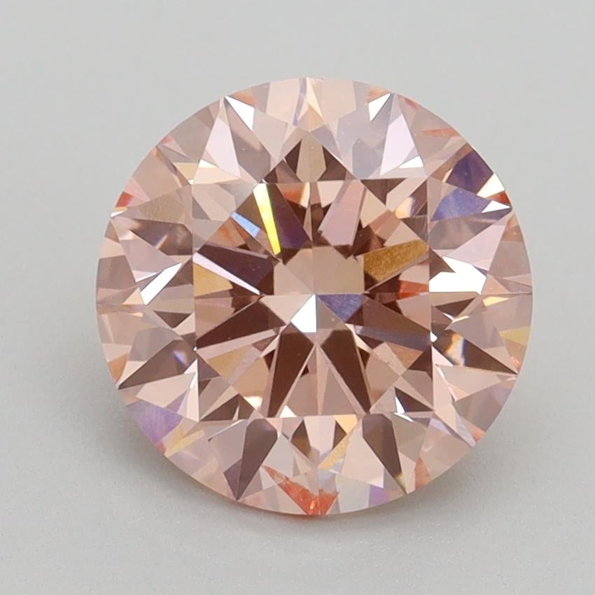 2.50 Ct. Fancy Intense Pink Round Lab Grown Diamond