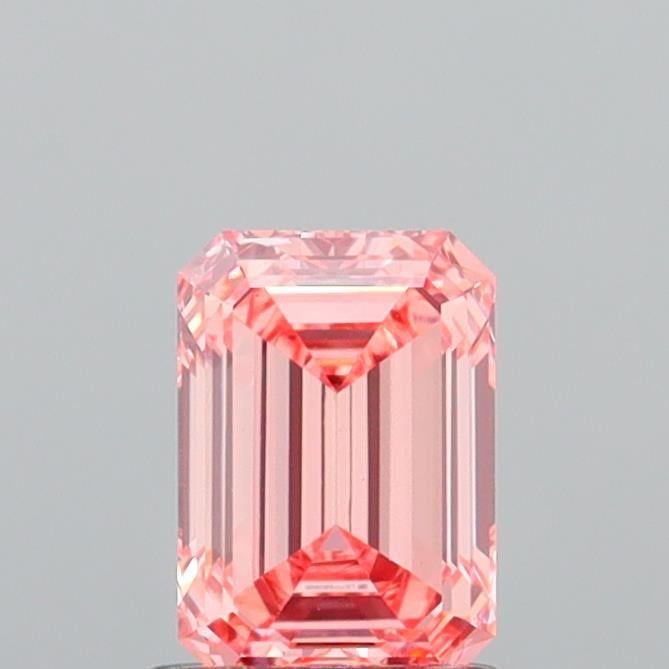 1.26 Ct. Fancy Vivid Orangy Pink Emerald Lab Grown Diamond