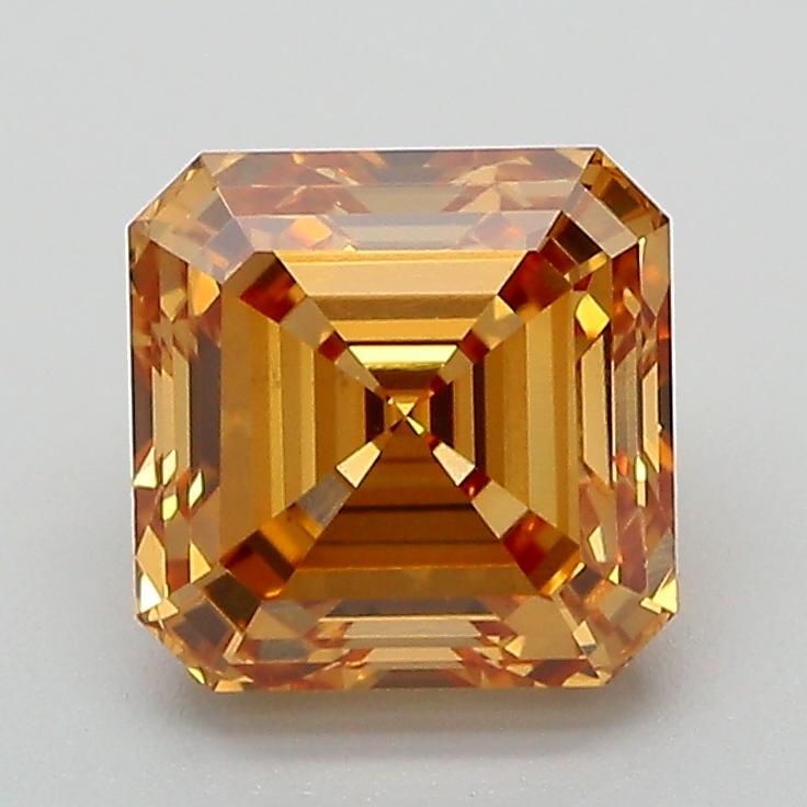 2.07 Ct. Fancy Light  Brown Asscher Lab Grown Diamond