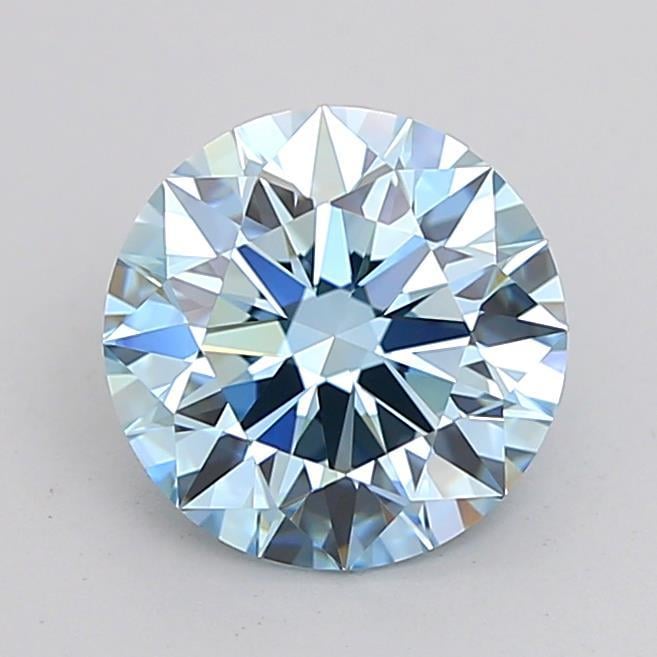 2.08 Ct. Fancy Vivid Blue Round Lab Grown Diamond