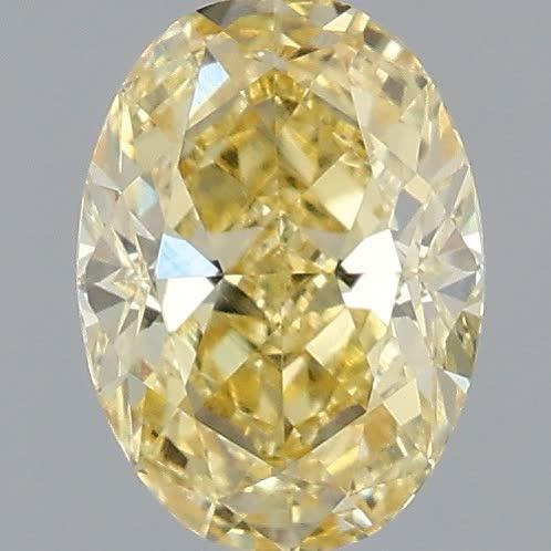 1.10 Ct. Fancy Intense Yellow Oval Lab Grown Diamond