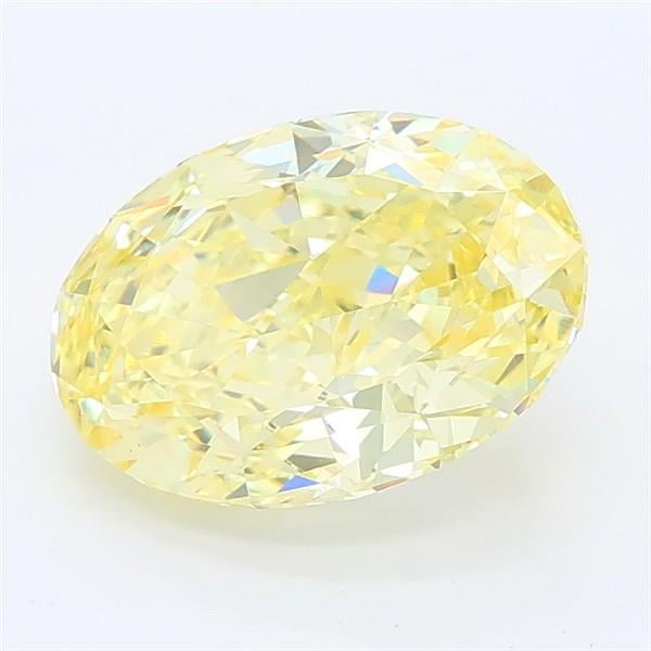 2.23 Ct. Fancy Intense Yellow Oval Lab Grown Diamond