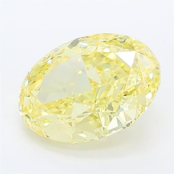 2.29 Ct. Fancy Vivid Yellow Oval Lab Grown Diamond