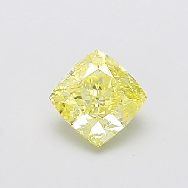 1.01 Ct. Fancy Intense  Yellow Cushion Lab Grown Diamond