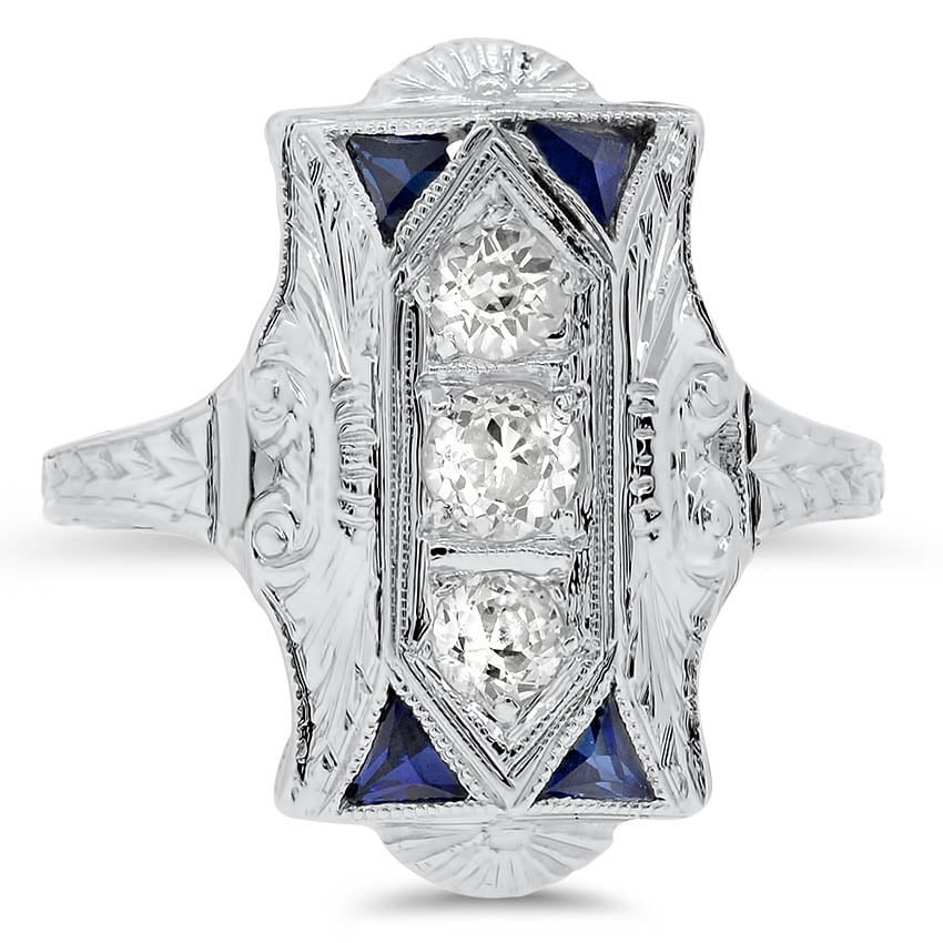 Art Deco Diamond Cocktail Ring