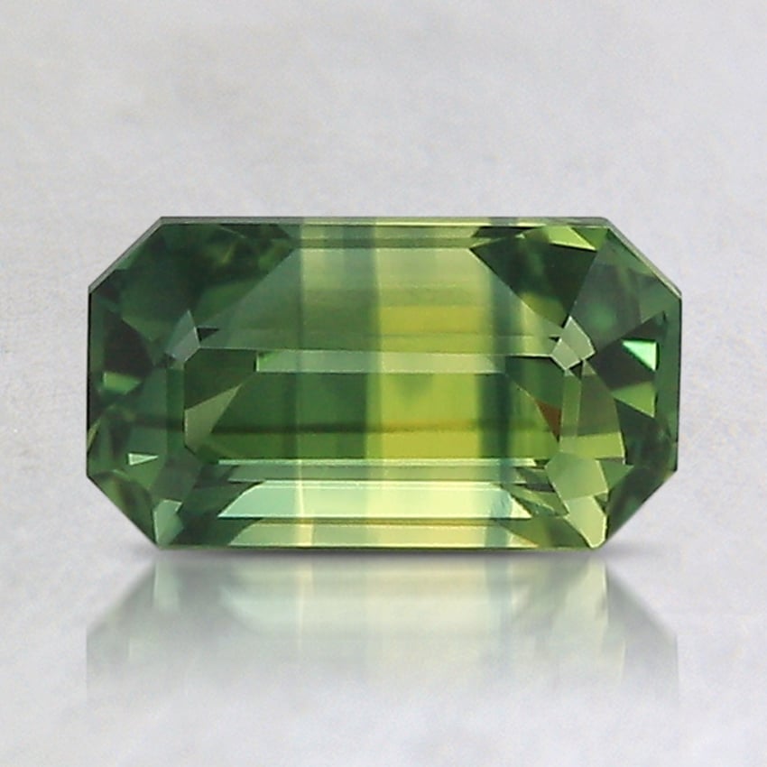 7.9x4.5mm Unheated Bi-Color Emerald Australian Sapphire