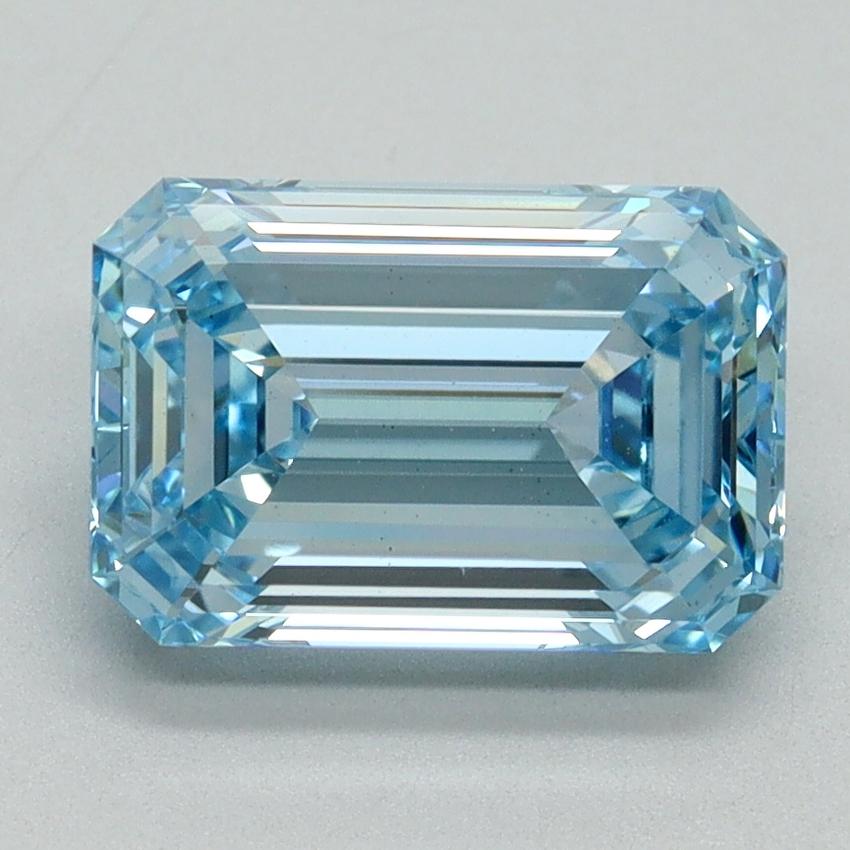 2.51 Ct. Fancy Intense Blue Emerald Lab Grown Diamond