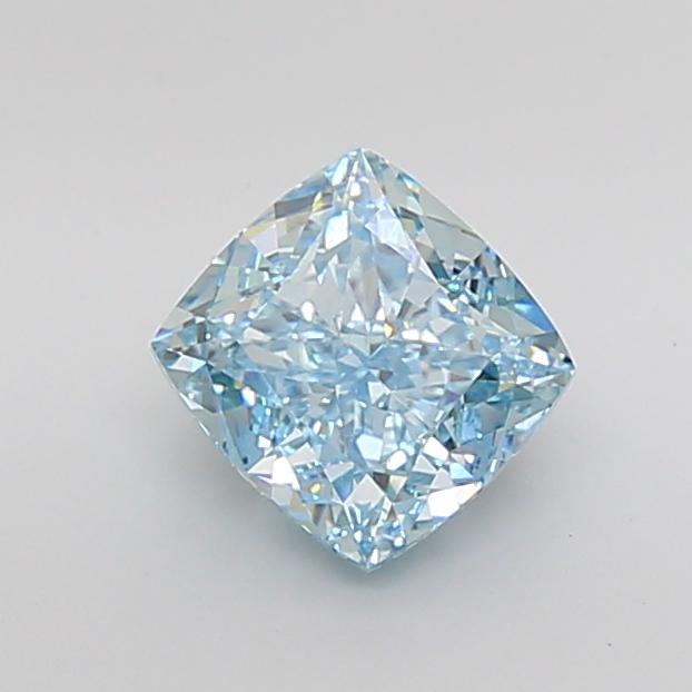3.03 Ct. Fancy Intense Blue Cushion Lab Grown Diamond