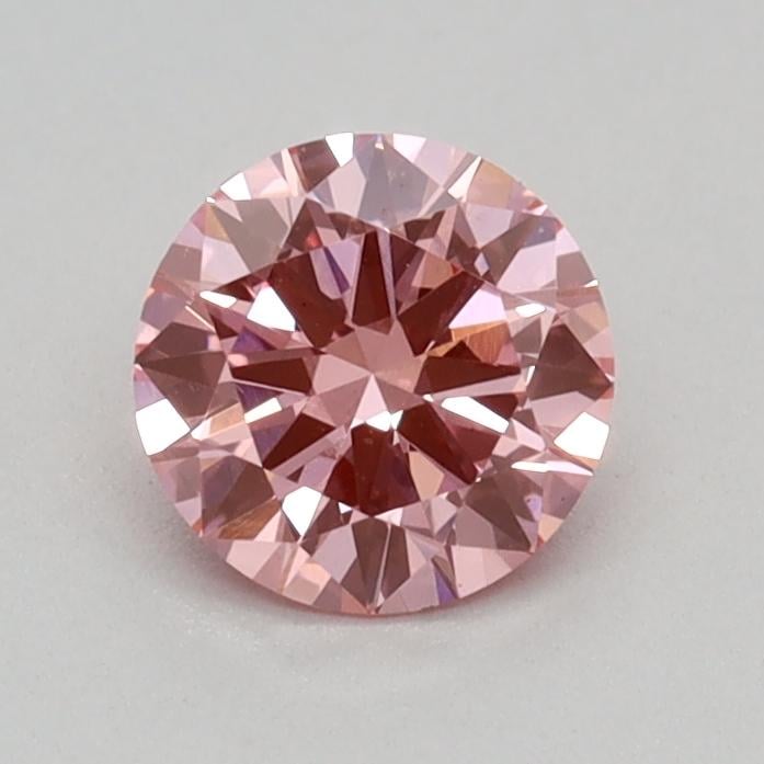0.35 Ct. Fancy Vivid Pink Round Lab Grown Diamond