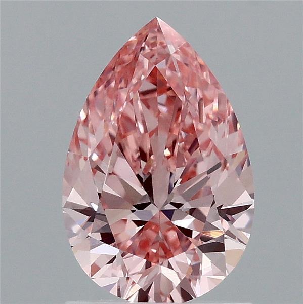 1.24 Ct. Fancy Vivid Pink Pear Lab Grown Diamond