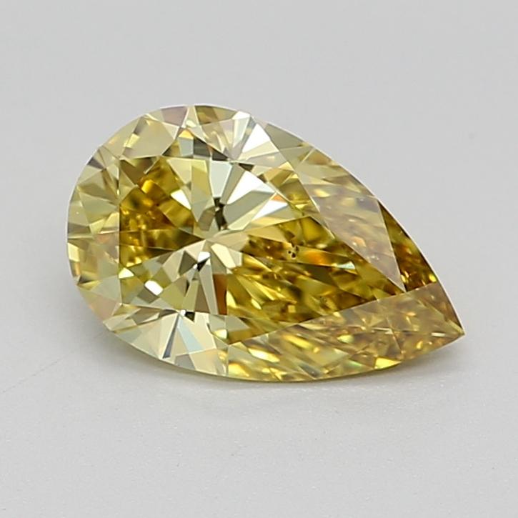 0.98 Ct. Fancy Intense  Yellow Pear Lab Grown Diamond