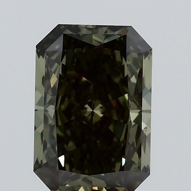 1.07 Ct. Fancy Vivid Green Radiant Lab Grown Diamond
