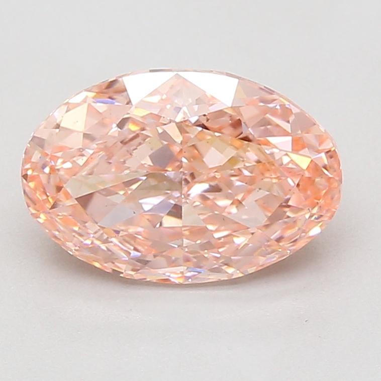 3.07 Ct. Fancy Vivid Pink Oval Lab Grown Diamond