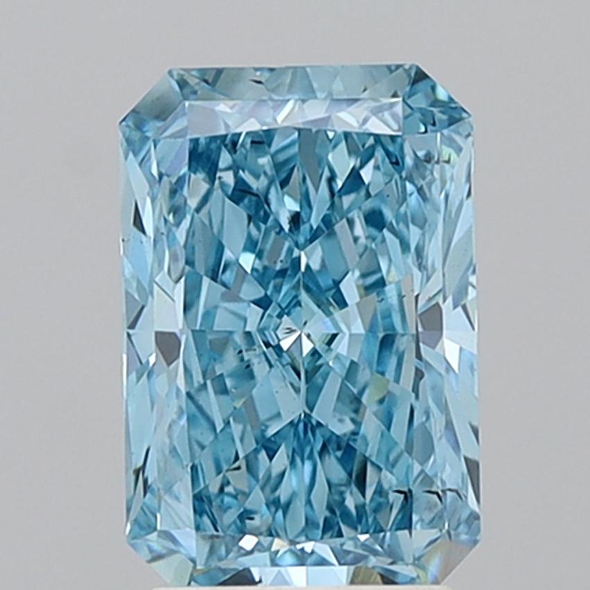2.79 Ct. Fancy Vivid Blue Radiant Lab Grown Diamond