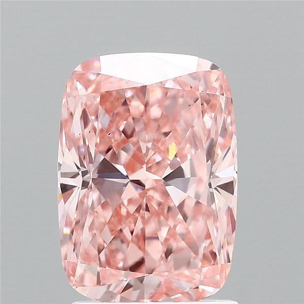 2.08 Ct. Fancy Vivid Pink Cushion Lab Grown Diamond