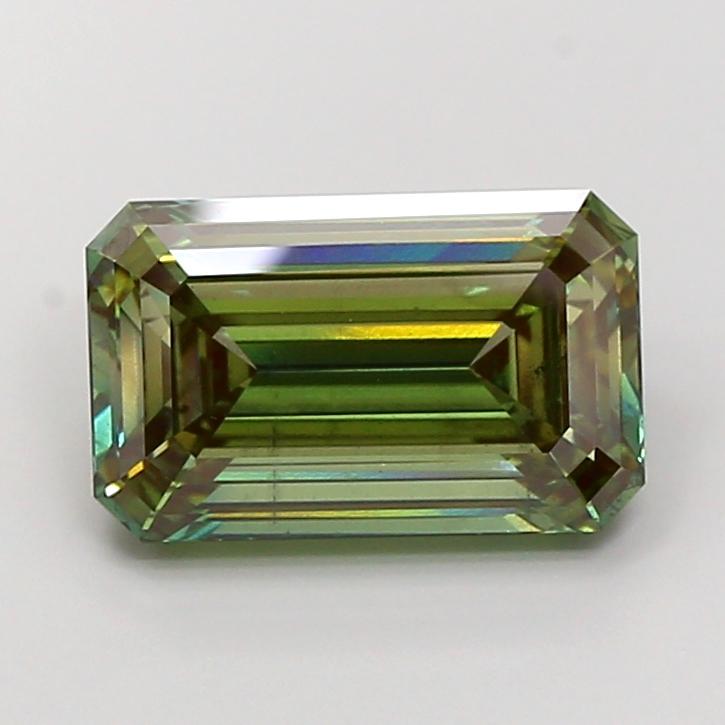 6.57 Ct. Fancy Vivid Green Emerald Lab Grown Diamond